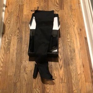 Thigh high stretchy boots! Open toe!